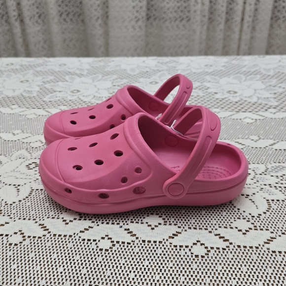 Other - NWT Girl's Pink Clog L 2 / 3 Shoes Casual Summer Garden Clogs Retro Slip On